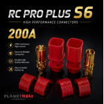 RCPROPLUS Pro-S6 Supra X Battery Connector Red Pair